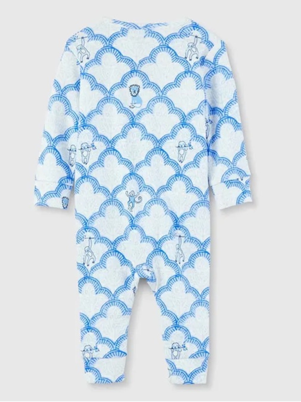 Roller Rabbit x Target Baby Geo Trellis Bodysuit, 6-9M - Blue New with tags - Picture 3 of 4